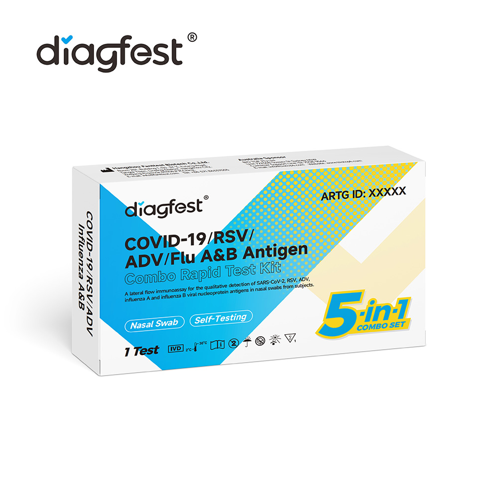 diagfest_COVID-19/RSV/ADV/Flu A&B Antigen Combo Rapid Test Kit