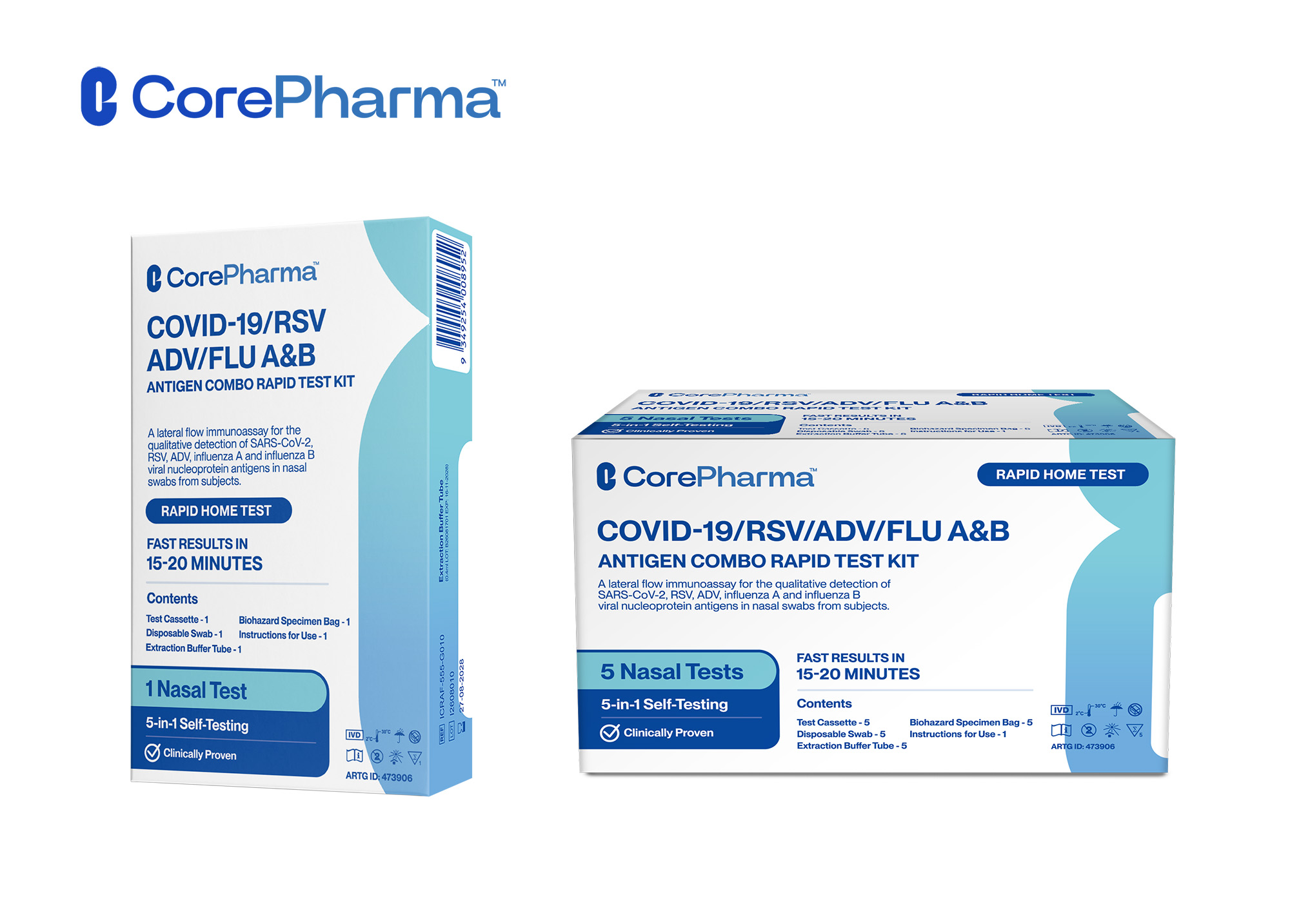 CorePharma_COVID-19/RSV/ADV/FLU A&B Antigen Combo Rapid Test Kit