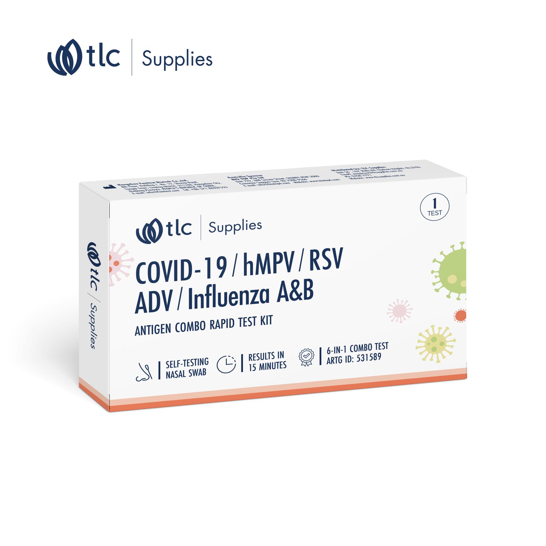 tlc_COVID-19/hMPV/RSV/ADV/Flu A&B Antigen Combo Rapid Test Kit